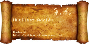 Hutflesz Adrián névjegykártya