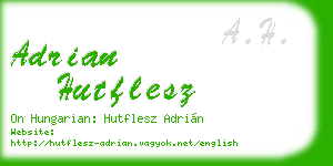 adrian hutflesz business card