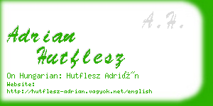 adrian hutflesz business card